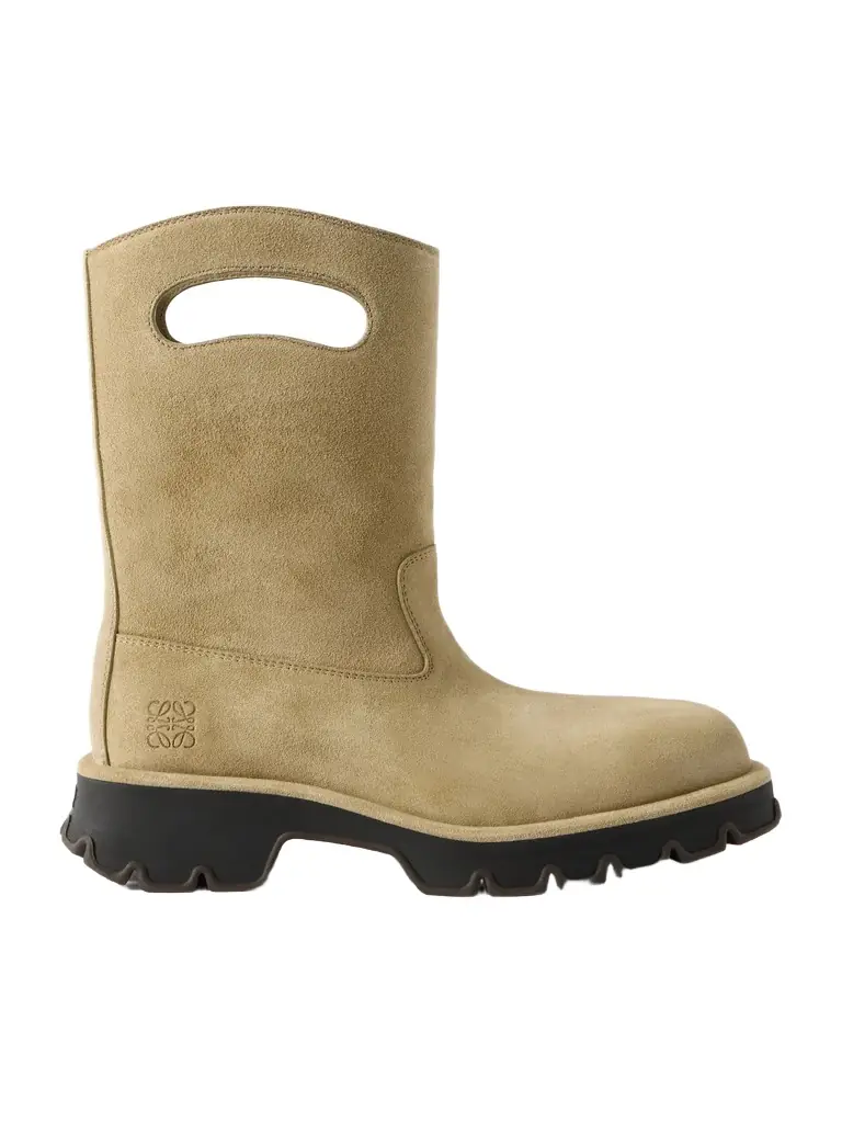 Loewe Bobby Bag Cutout Suede Desert Boots - Men