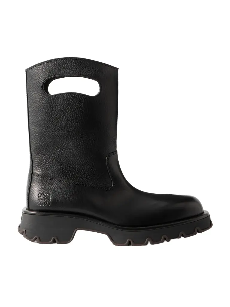 Loewe Bobby Bag Cutout Leather Desert Boots - Men