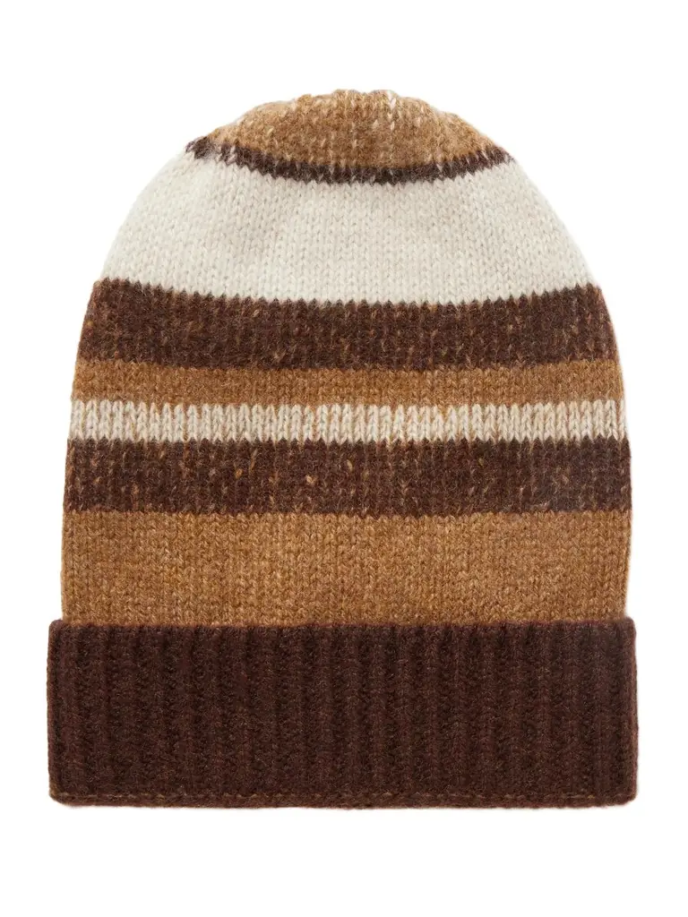 The Elder Statesman Striped Cashmere Beanie - Men