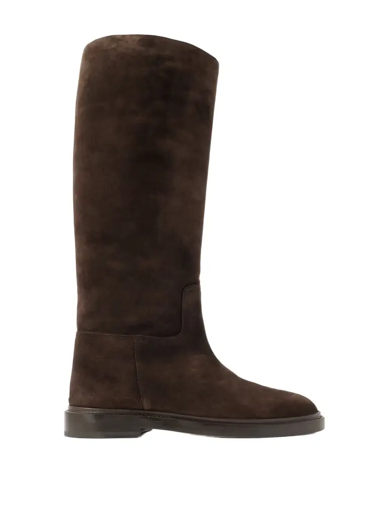 LEGRES 80 Suede Knee Boots