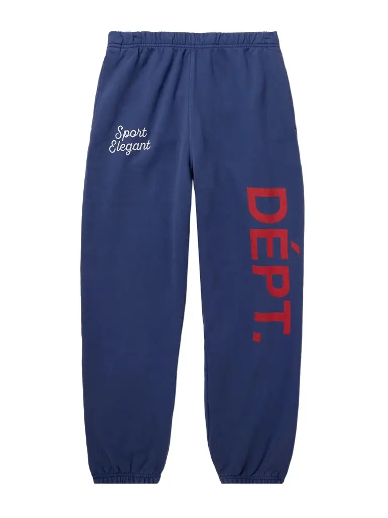 Gallery Dept. Team Dept Tapered Embroidered Printed Cotton-Jersey Sweatpants - Men