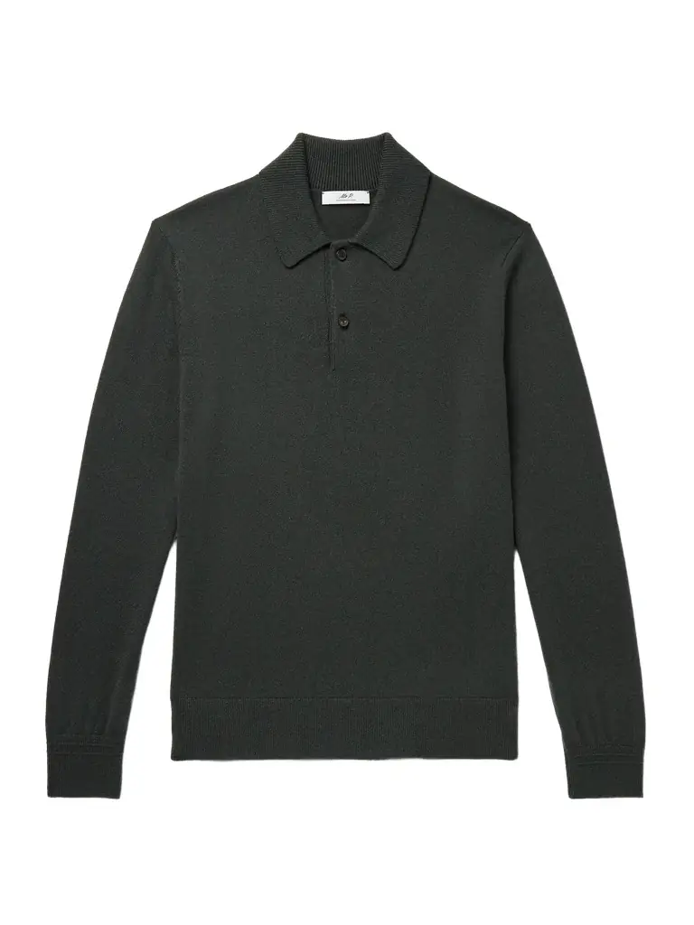 MR P. Cashmere Polo Sweater - Men