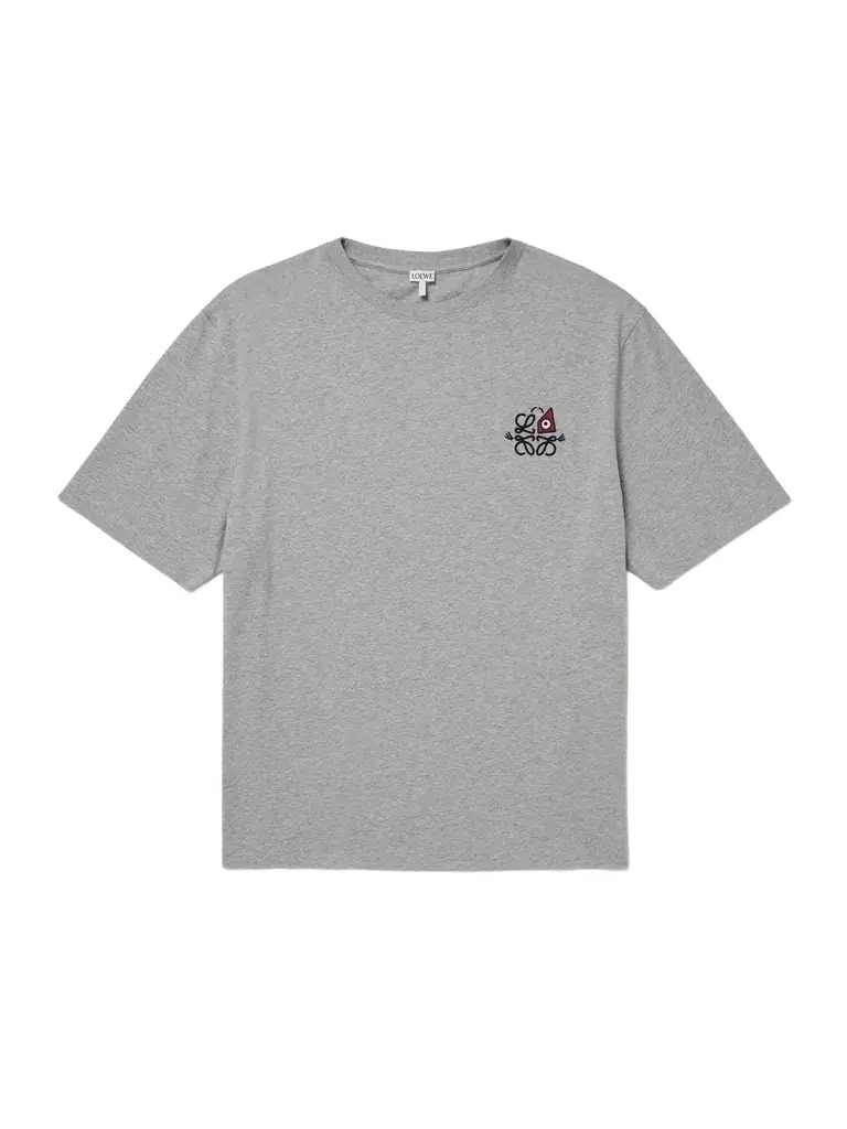 Loewe Logo-Embroidered Cotton-Jersey T-Shirt - Men