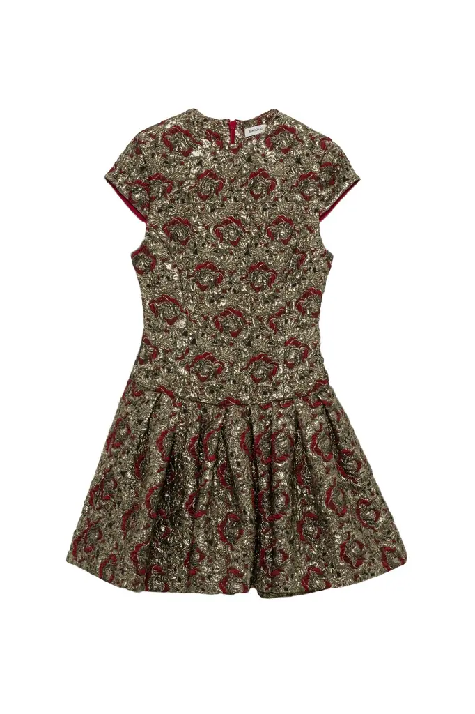 Simkhai Elowen Gilded Jaquard Mini Dress