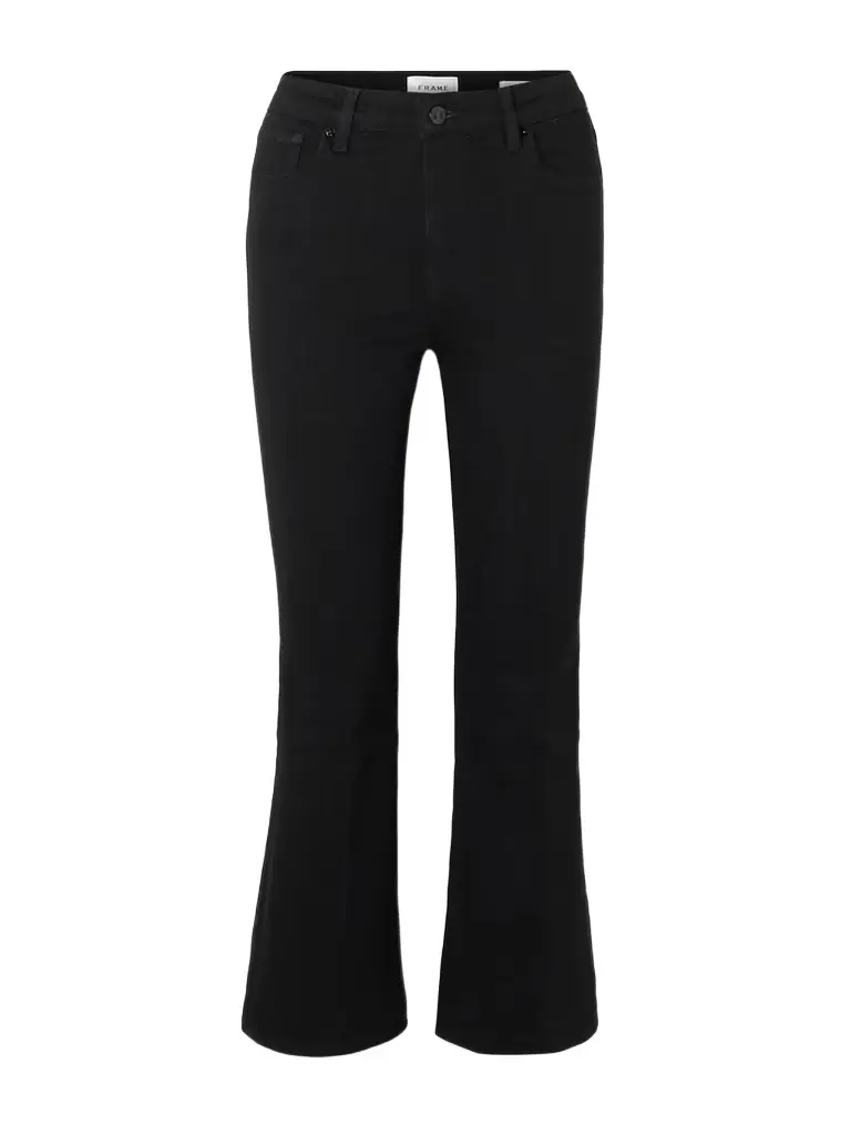Frame Reboot Crop Stretch High-rise Bootcut Jeans