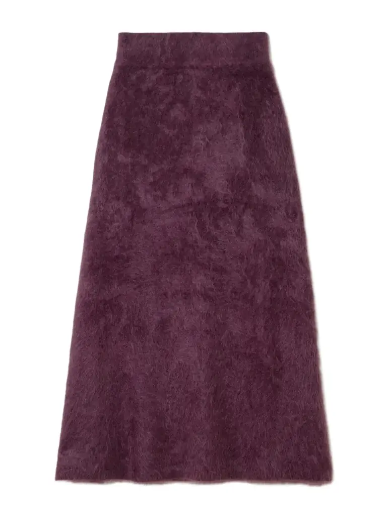 Lisa Yang Asta Brushed-cashmere Midi Skirt