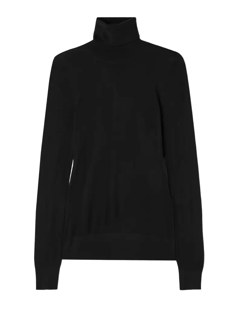 TOTEME Wool And Silk-blend Turtleneck Sweater