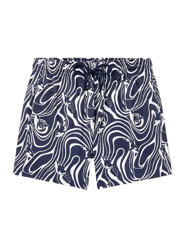 Vilebrequin Moorise Straight-Leg Mid-Length Printed Swim Shorts - Men