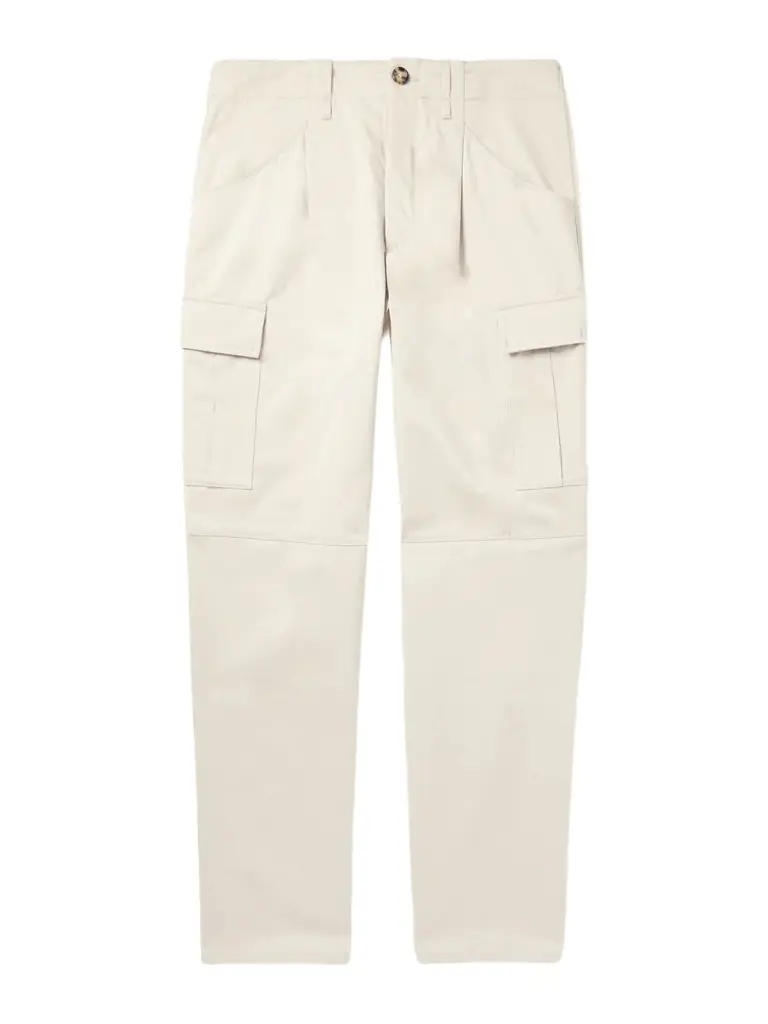 Brunello Cucinelli Straight-Leg Virgin Wool-Flannel Cargo Trousers - Men