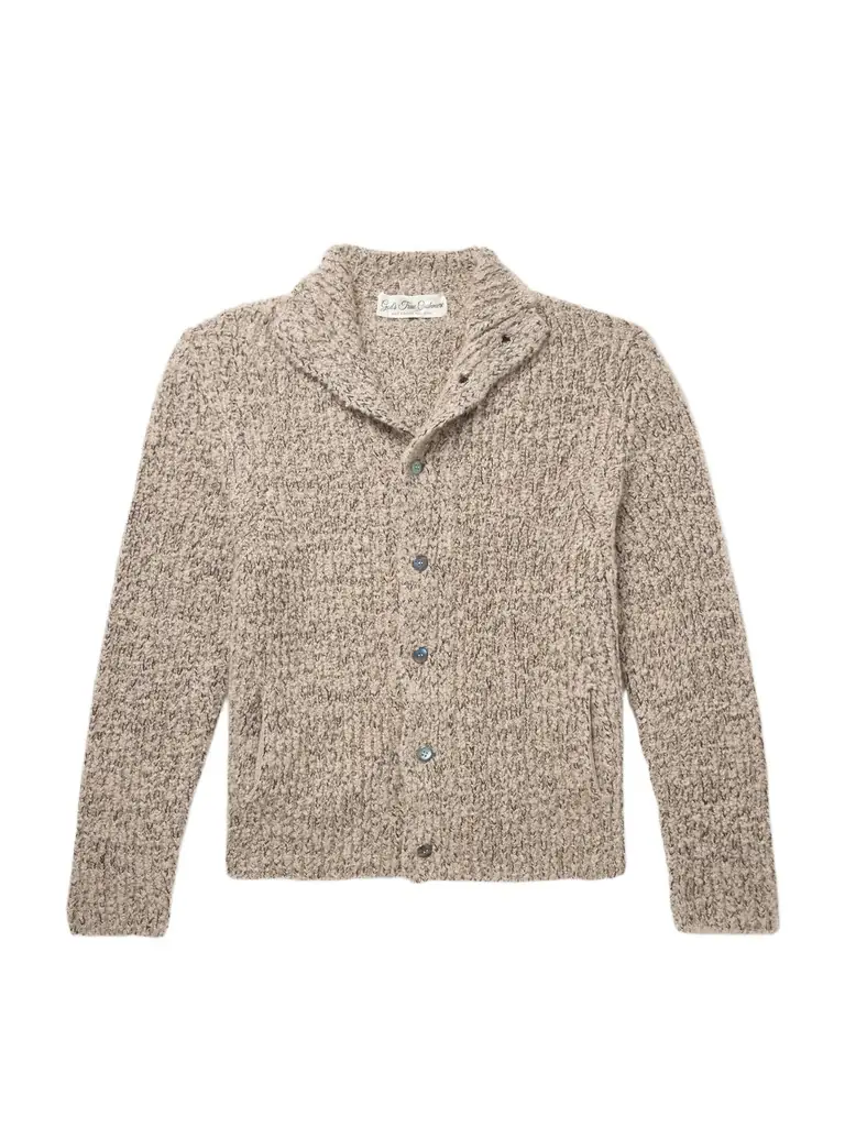 God's True Cashmere Cloud Ribbed Cashmere Cardigan - Men