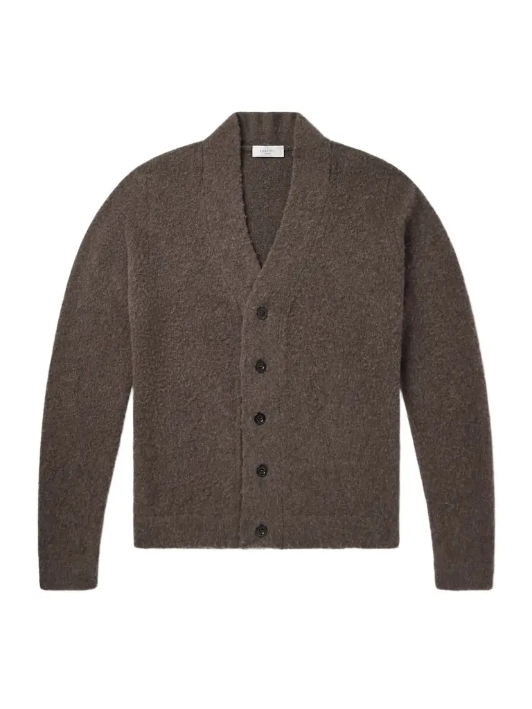 Boglioli Brushed-Virgin Wool and Cashmere-Blend Cardigan - Men