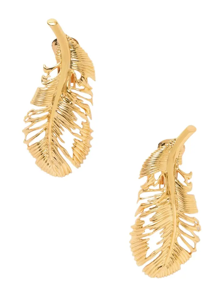 Oscar de la Renta tone Clip Earrings