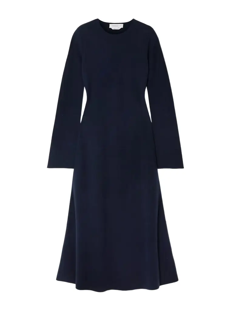 Gabriela Hearst Rebus Wool, Silk And Cashmere-blend Midi Dress