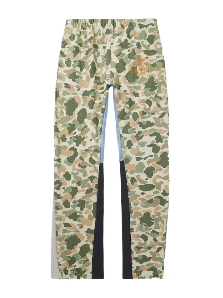 Gallery Dept. Flared Patchwork Camouflage and Logo-Print Cotton-Jersey Sweatpants - Men