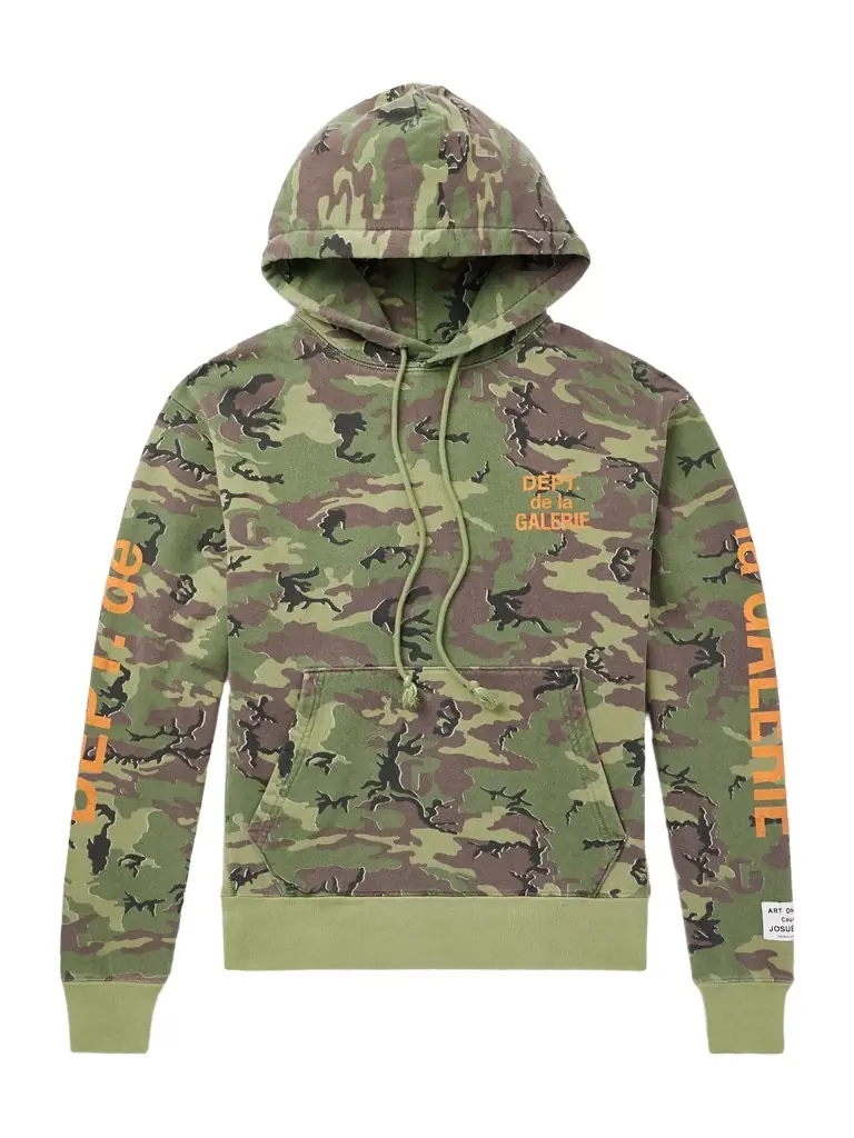 Gallery Dept. Camouflage and Logo-Print Cotton-Jersey Hoodie - Men