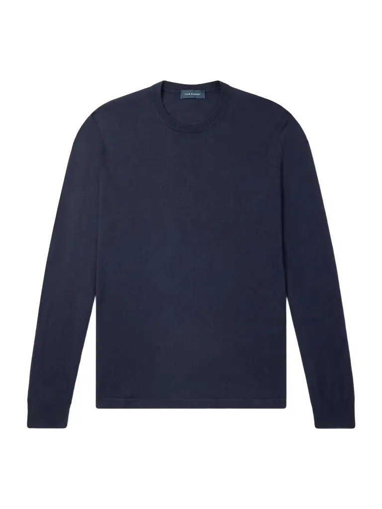 Thom Sweeney Cashmere and Silk-Blend Sweater - Men
