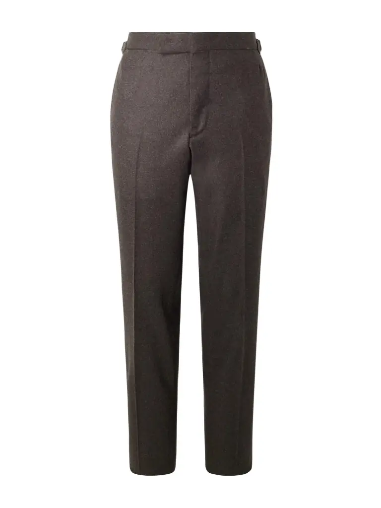 Thom Sweeney Slim-Fit Tapered Wool Trousers - Men