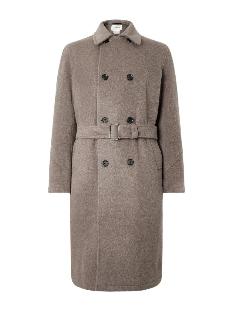 Oliver Spencer Double-Breasted Recycled Wool-Blend Coat - Men