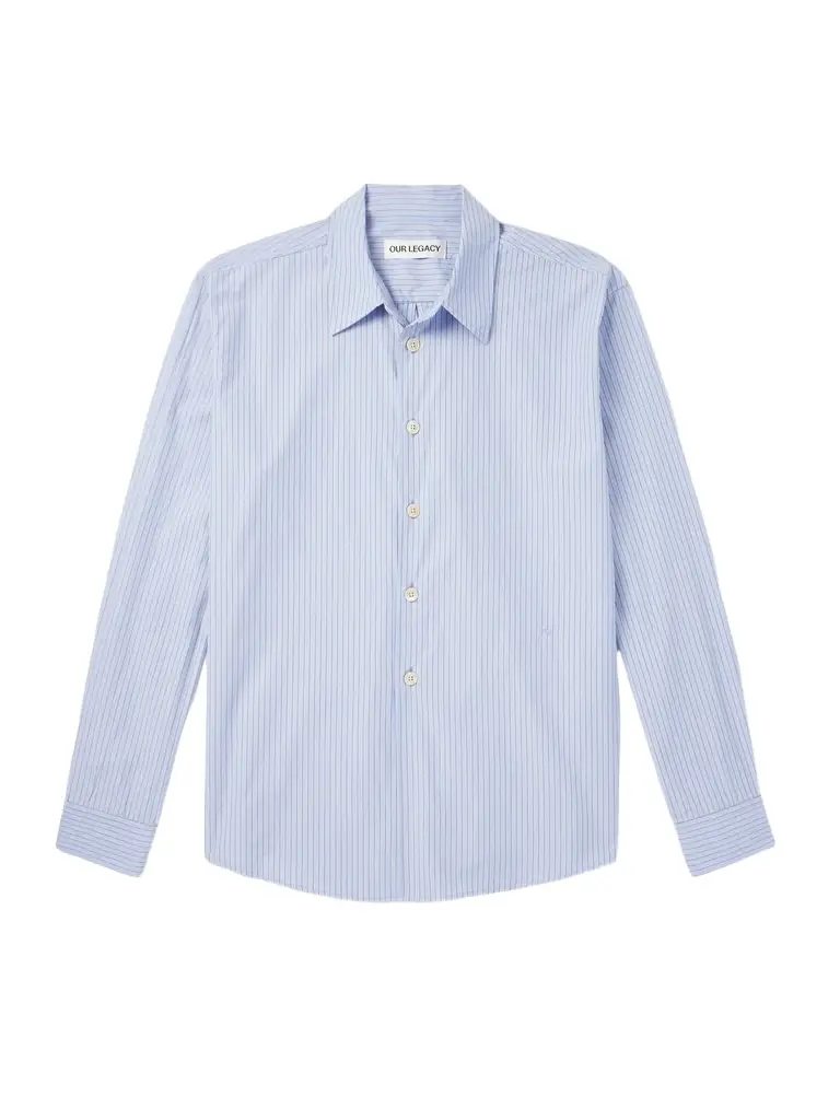 Our Legacy Beyond Pinstriped Cotton-Poplin Shirt - Men