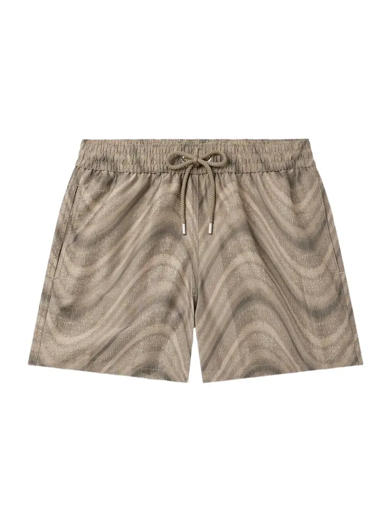 Frescobol Carioca Rio Straight-Leg Mid-Length Recycled Jacquard Swim Shorts - Men