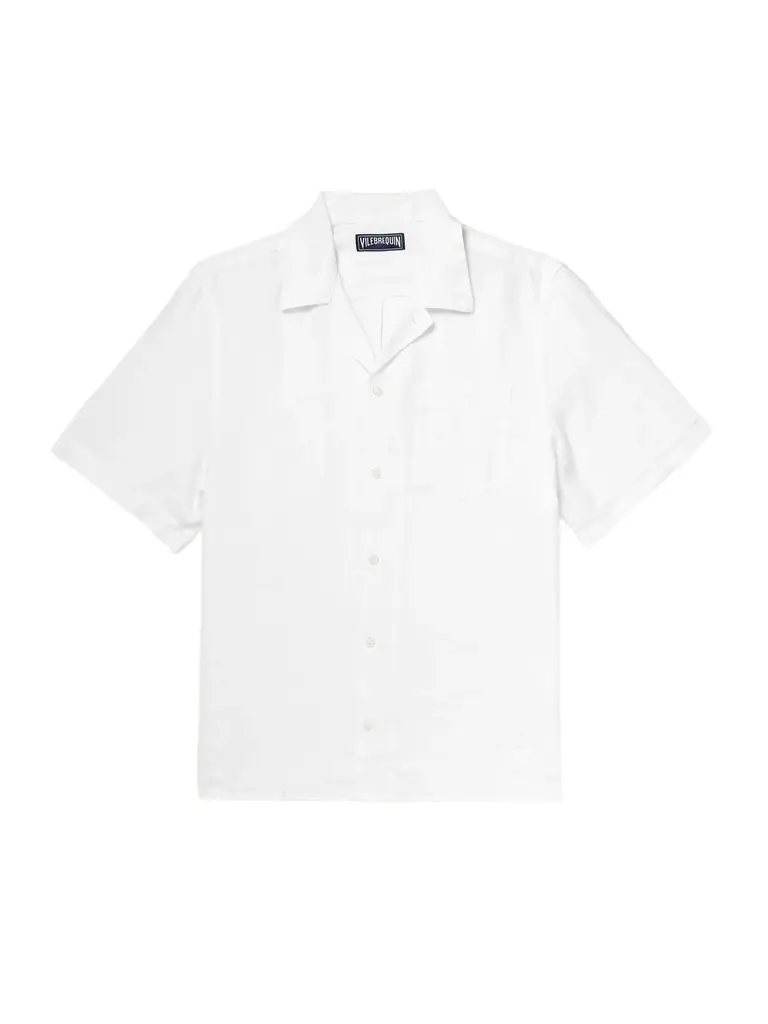 Vilebrequin Charli Convertible-Collar Linen Shirt - Men