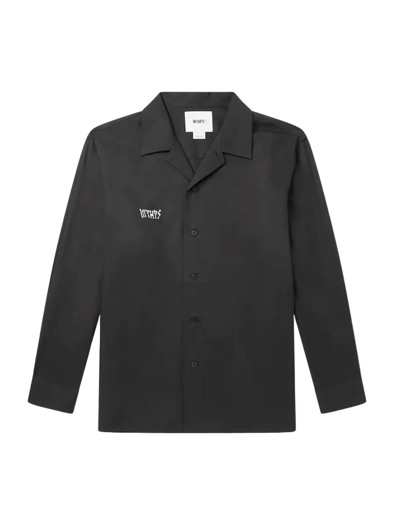 WTAPS Camp-Collar Logo-Embroidered Lyocell and Cotton-Blend Twill Shirt - Men