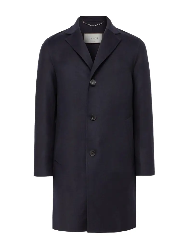 Canali Wool and Cashmere-Blend Felt Overcoat - Men