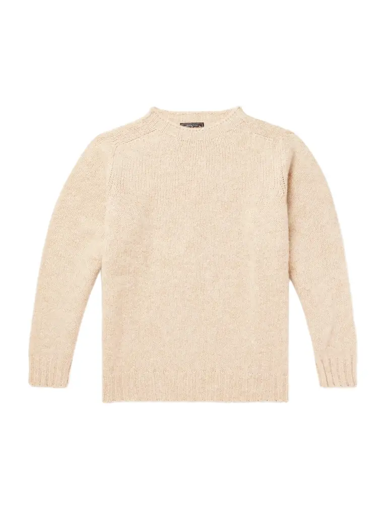 Beams Plus Shaggy Bernard Wool Sweater - Men