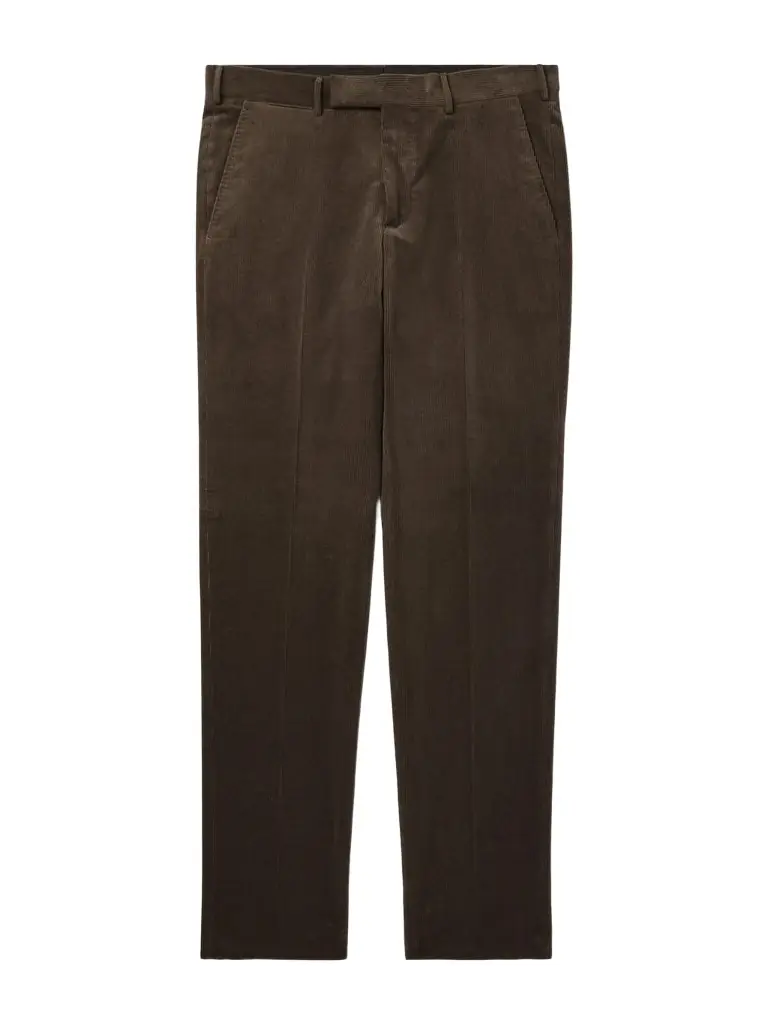 Zegna Slim-Fit Cotton-Blend Corduroy Trousers - Men