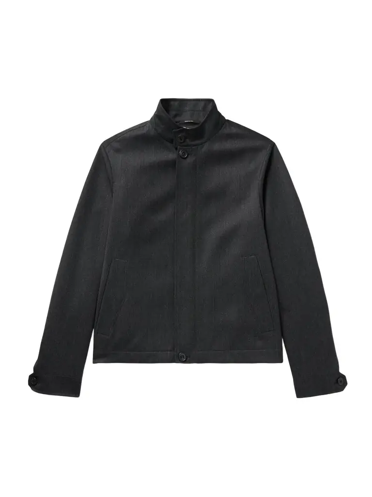 Zegna Nubuck-Trimmed Virgin Wool-Twill Jacket - Men