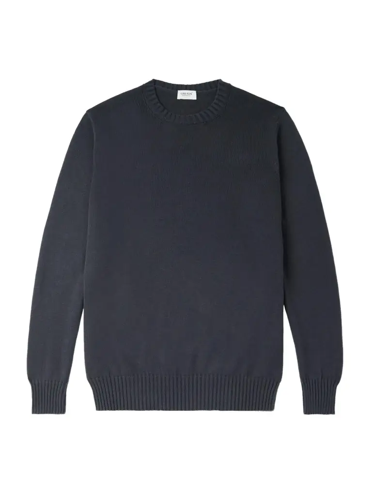 Ghiaia Cashmere Cotton Sweater - Men