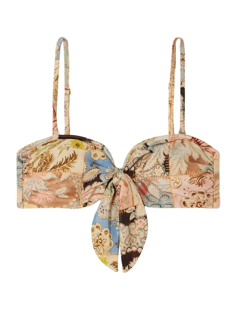 Zimmermann Daylight Tie-front Bikini Top