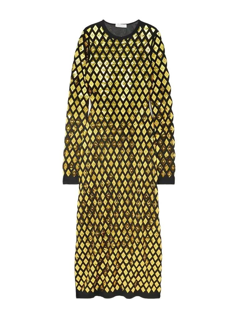 Rabanne Embellished Stretch-jersey Midi Dress