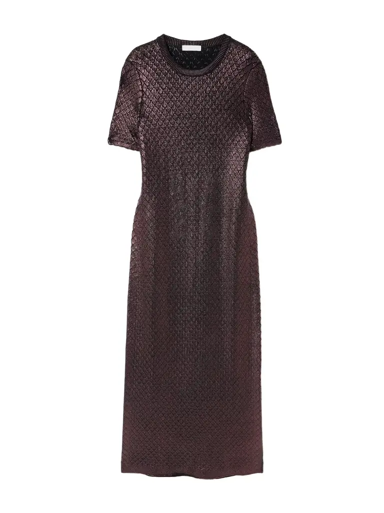 Rabanne Metallic Jacquard-knit Maxi Dress