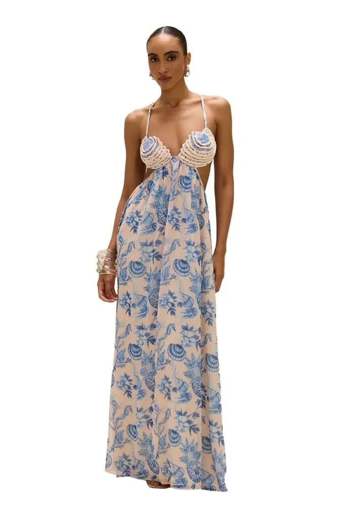 PatBo EDEN ROCK SEASHELL BEACH DRESS