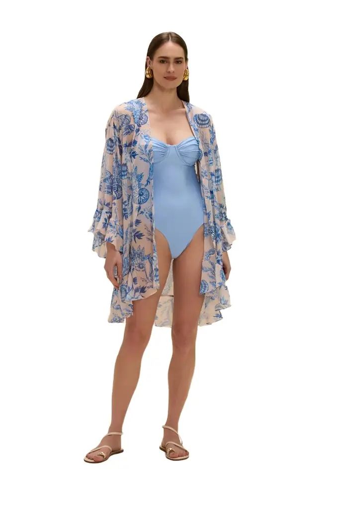PatBo EDEN ROCK SEASHELL SHORT ROBE