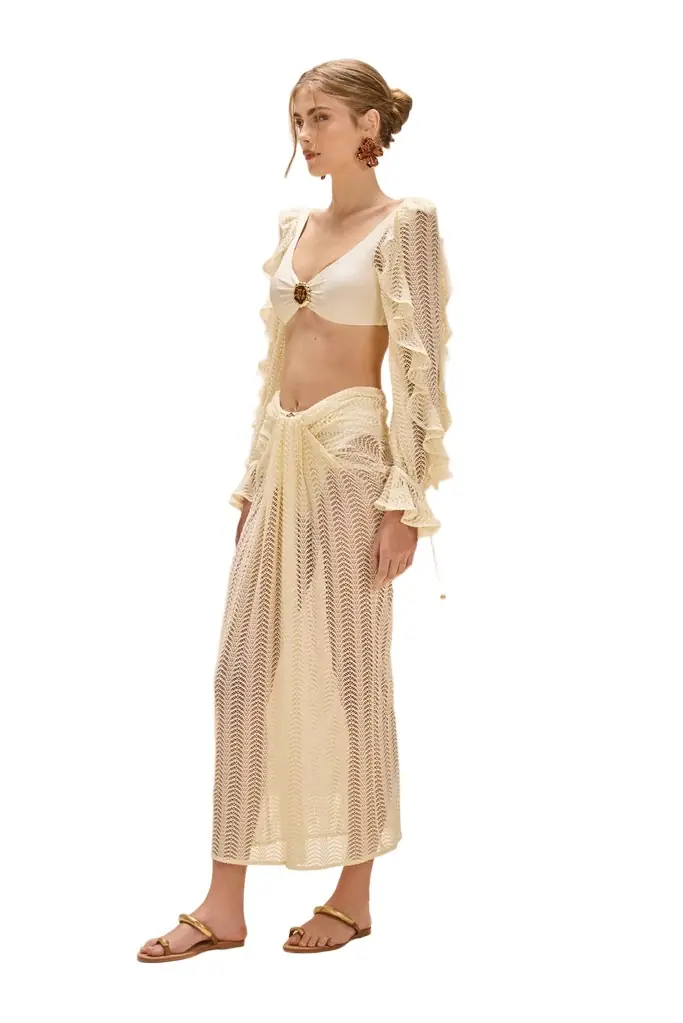 PatBo WAVE NET MAXI SKIRT