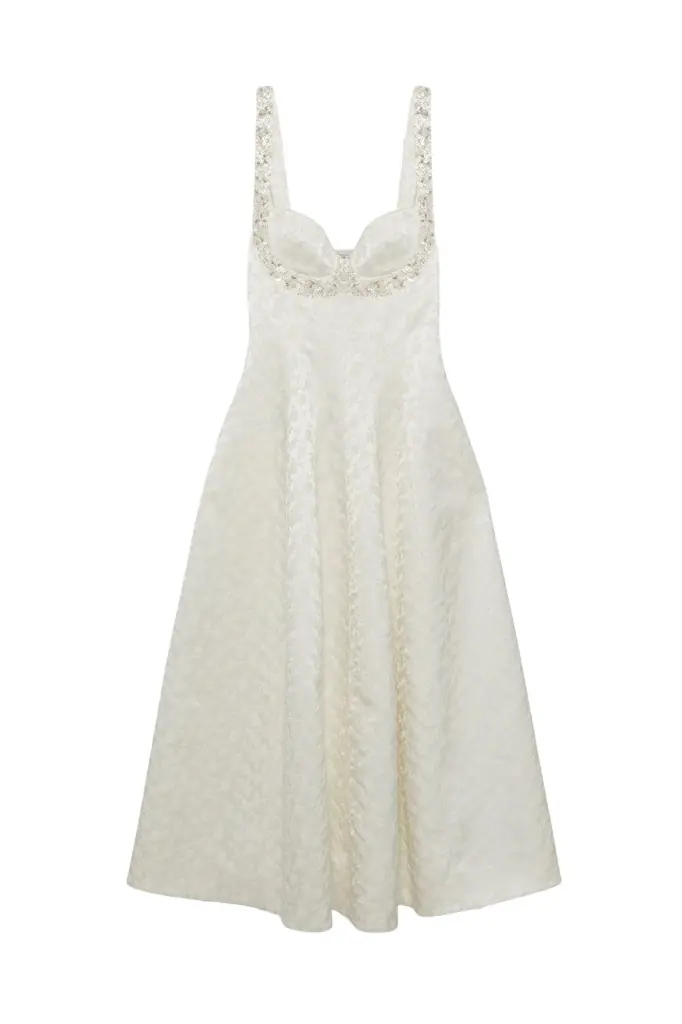 Simkhai Charlotte Jacquard Midi Dress