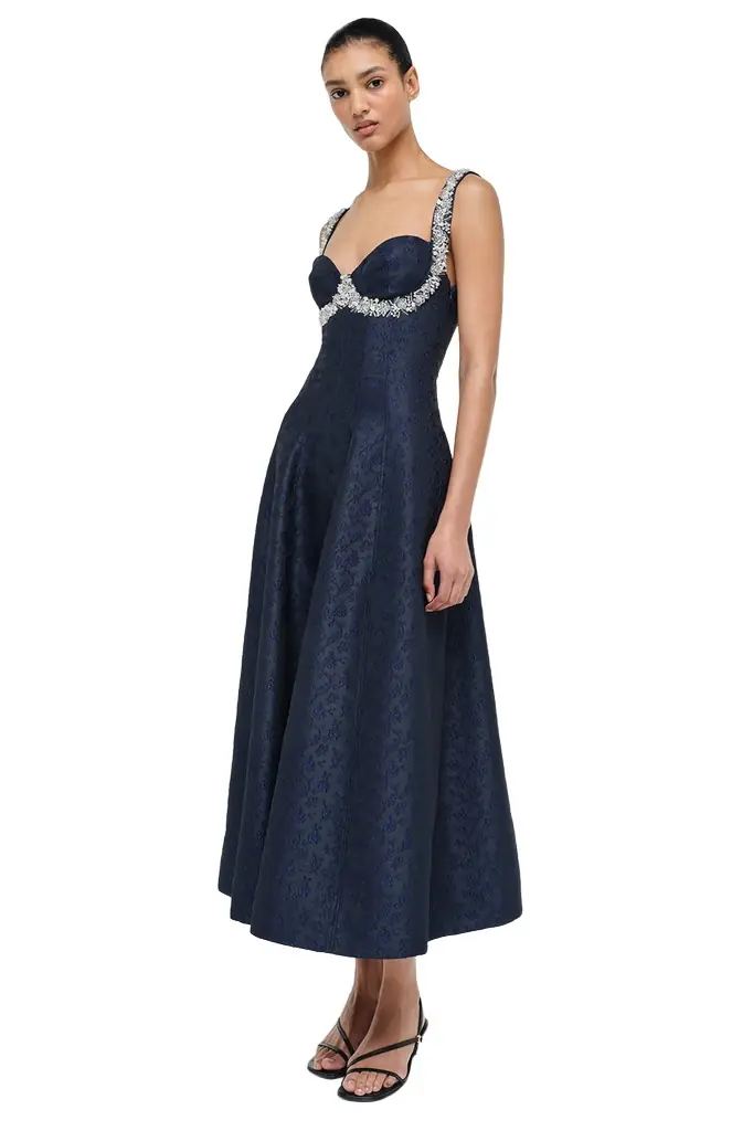 Simkhai Charlotte Jacquard Midi Dress