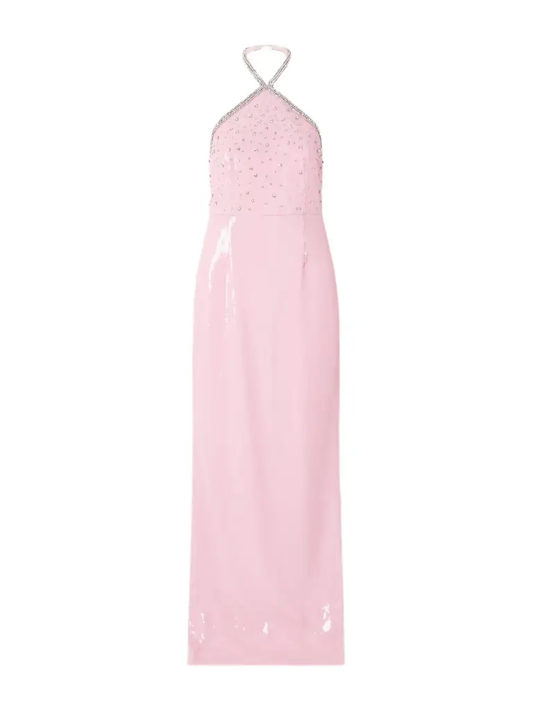 Rebecca Vallance Lydia Embellished Chiffon Halterneck Gown
