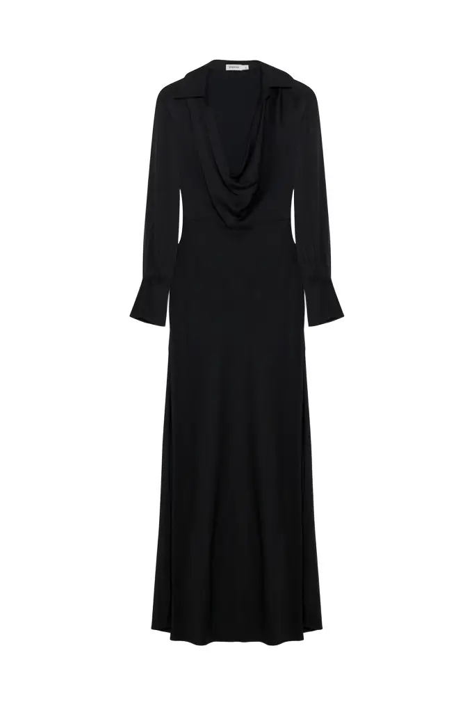 Simkhai Adelle Draped Satin Gown