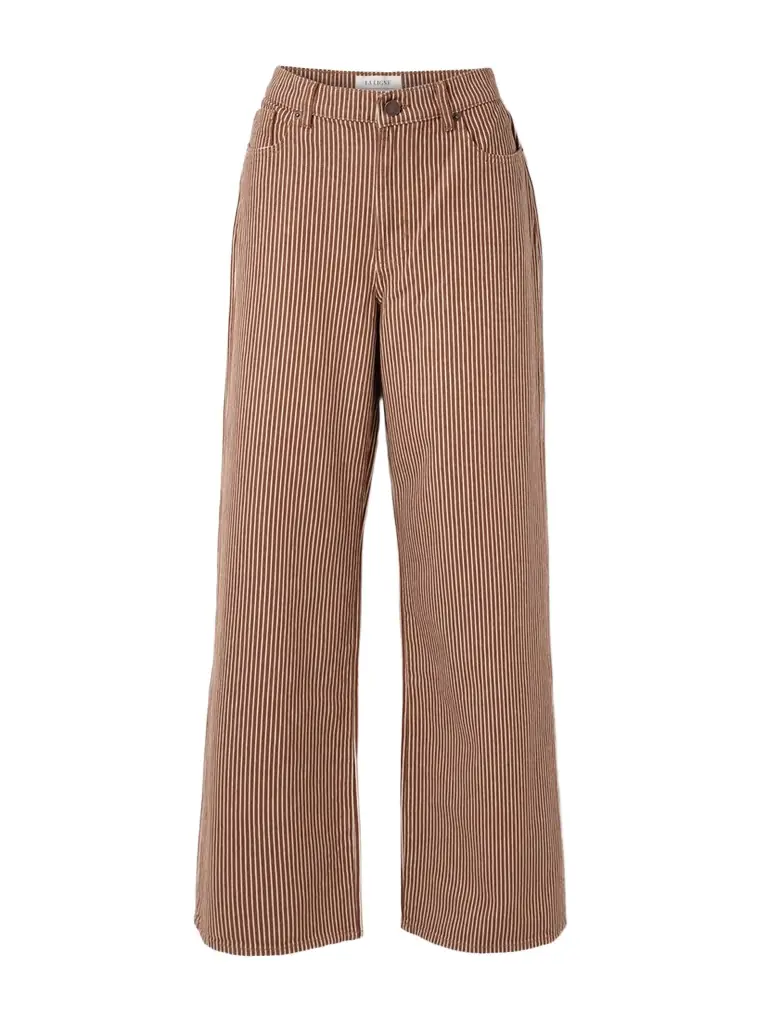 La Ligne Isadora Striped Cotton Wide-leg Pants