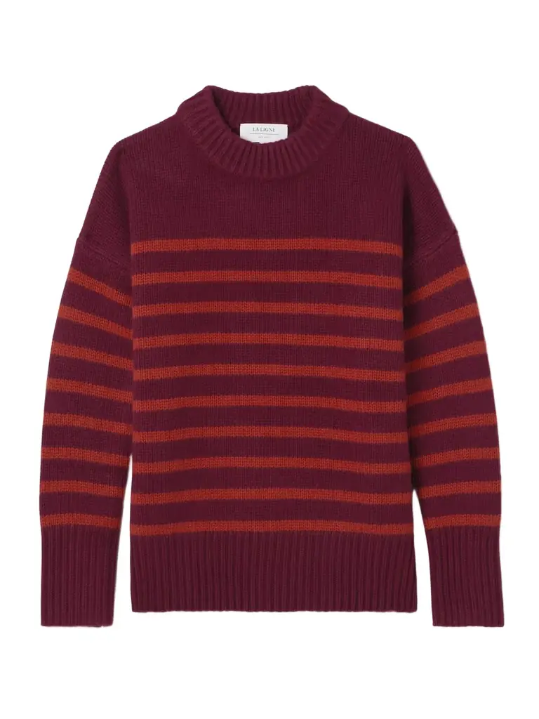 La Ligne Marin Striped Wool And Cashmere-blend Sweater