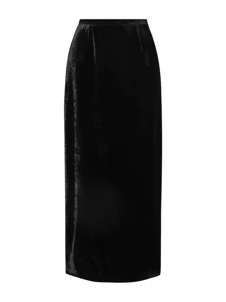 BERNADETTE Velvet Maxi Skirt
