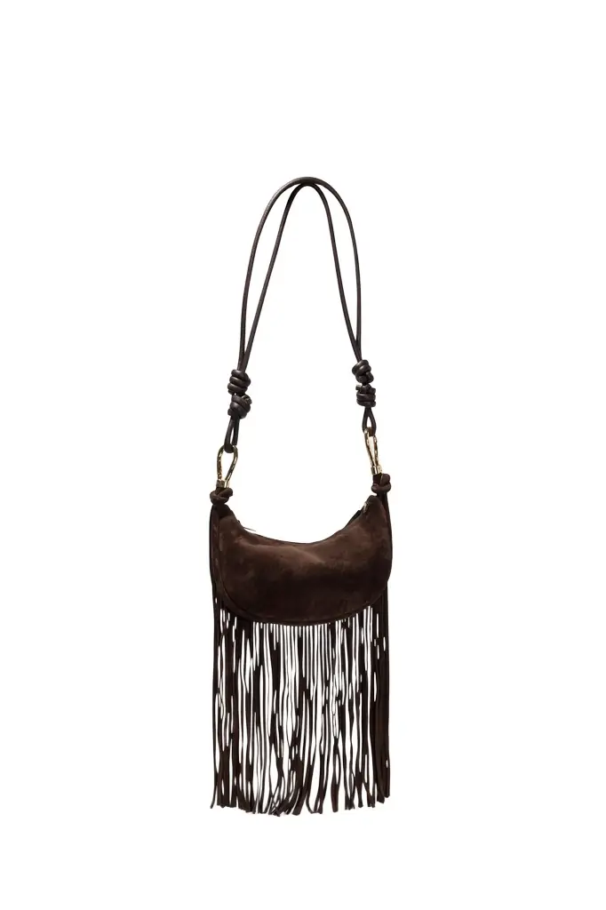 Simkhai Avery Fringe Suede Crossbody