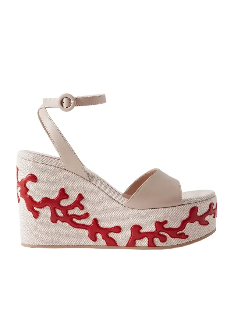 Gianvito Rossi 60 Leather Platform Sandals