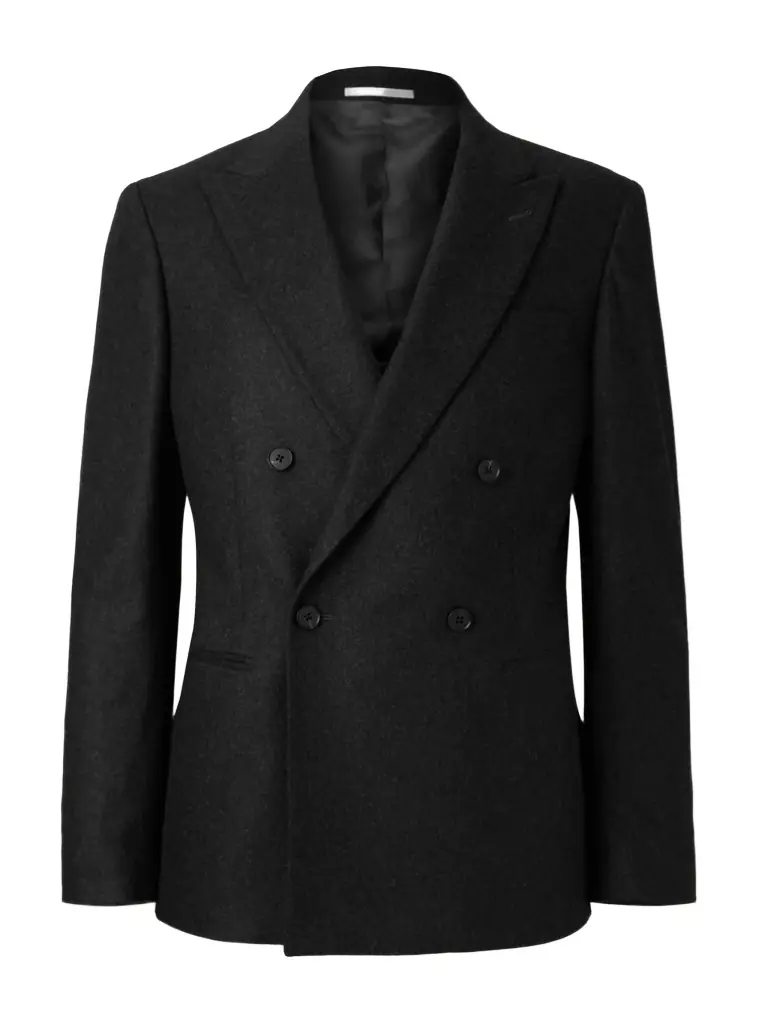 MR P. Double-Breasted Cashmere-Blend Flannel Suit Jacket - Men