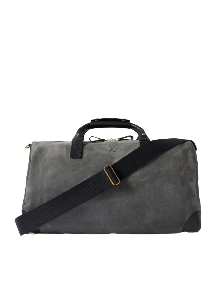 Bennett Winch Commuter Leather-Trimmed Suede Holdall - Men