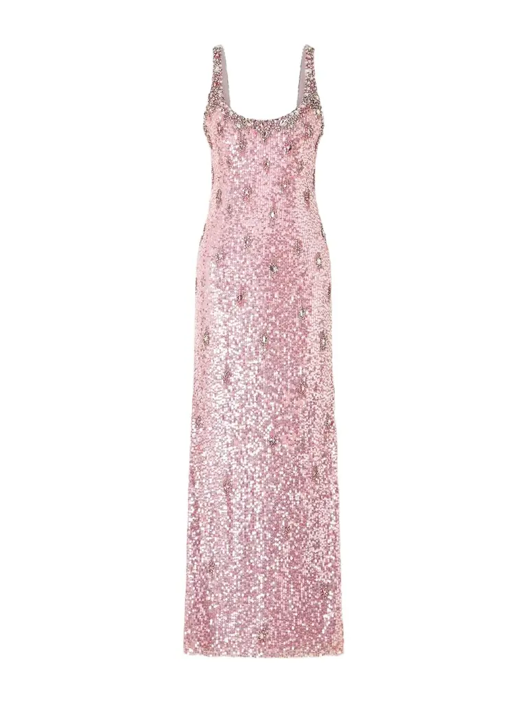 Jenny Packham Eza Embellished Mesh Gown