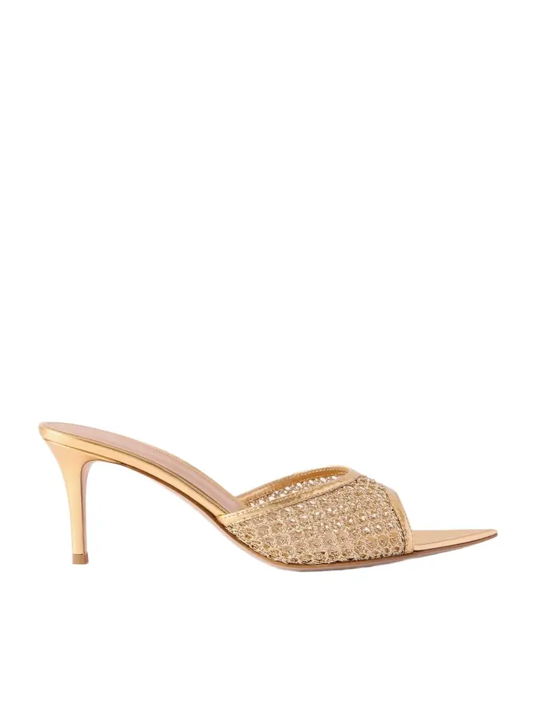 Gianvito Rossi Sienna 70 Leather Mules